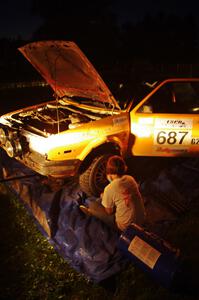 Chad Eixenberger / Kim DeMotte VW GTI at Friday's service.