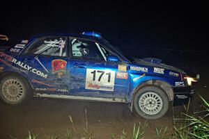 Carl Siegler / Dave Goodman in their Subaru WRX STi on SS6