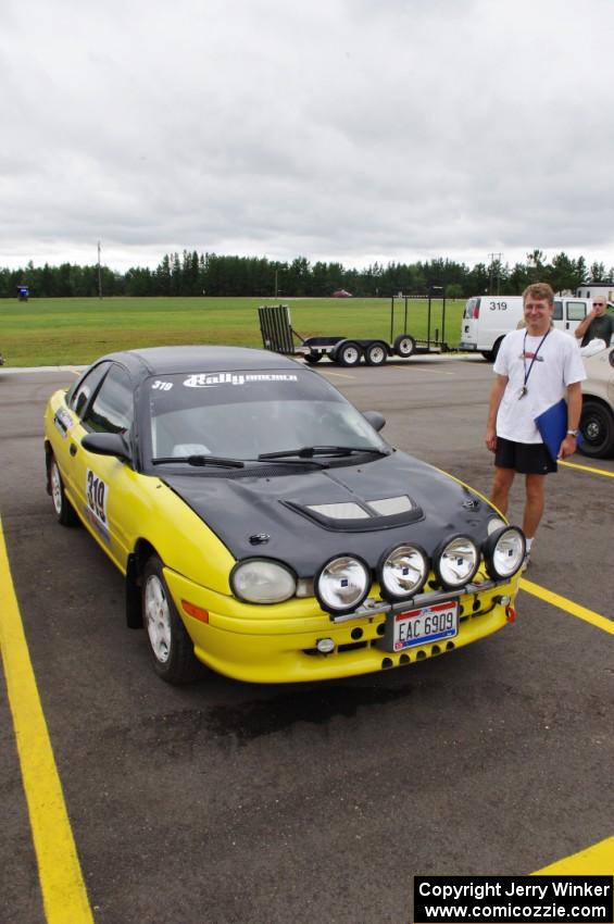 Chris Greenhouse / Chris Gordon Plymouth Neon had new paint after rolling at STPR.