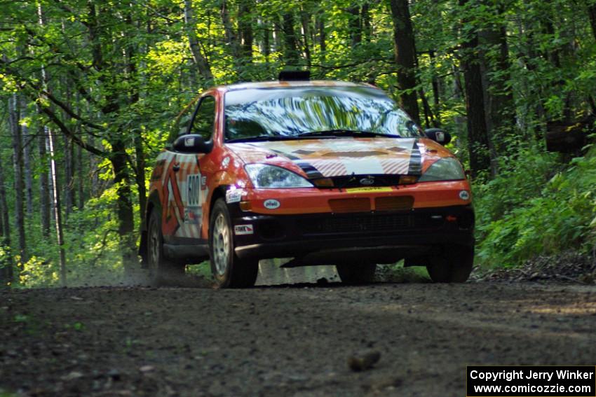 Dillon Van Way / Jake Blattner in their Ford Focus SVT on SS1