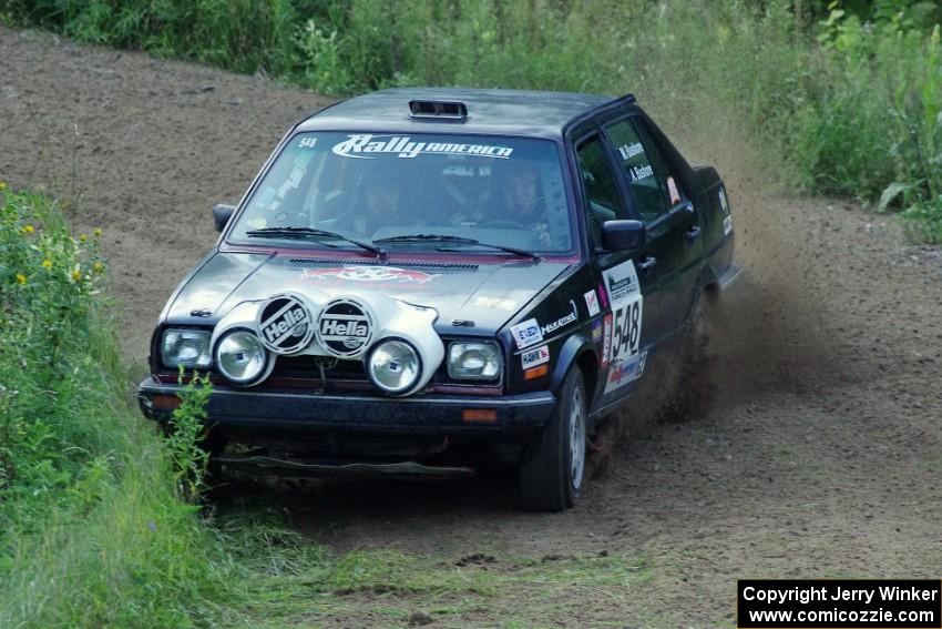 Matt Bushore / Andy Bushore in their VW Jetta on SS1