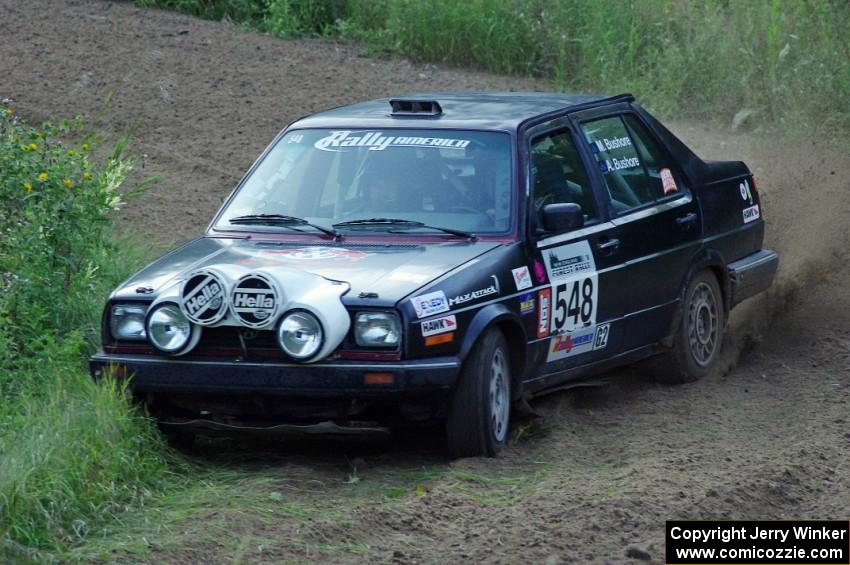 Matt Bushore / Andy Bushore in their VW Jetta on SS1