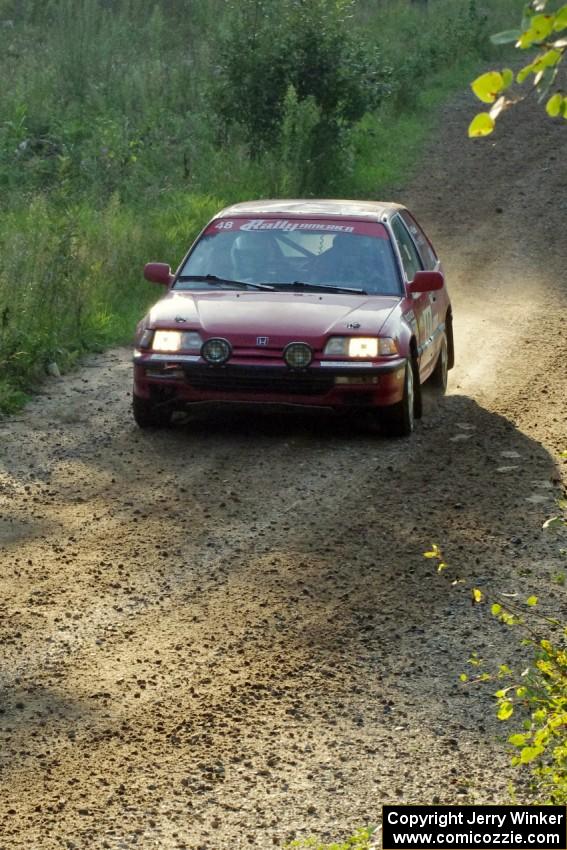 Mike Bond / Jack Penley in their Honda Civic Si on SS1