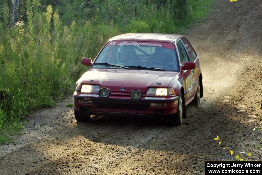 Mike Bond / Jack Penley in their Honda Civic Si on SS1