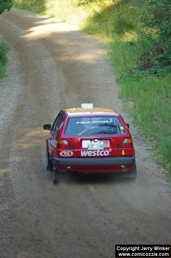 Daryn Chernick / Matt Conte in their VW GTI on SS1