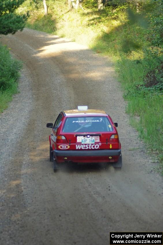 Daryn Chernick / Matt Conte in their VW GTI on SS1