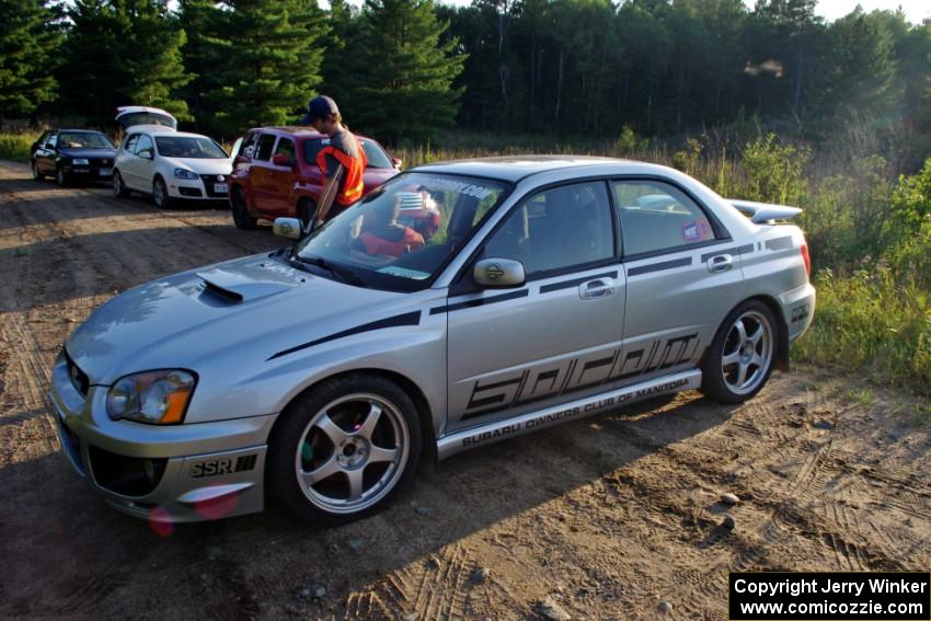 A nice WRX from one of the members of the Subaru Owners Club of Manitoba drove down.