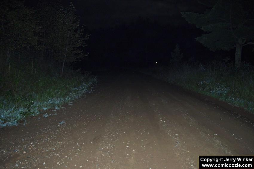 Parkway Forest Road at night