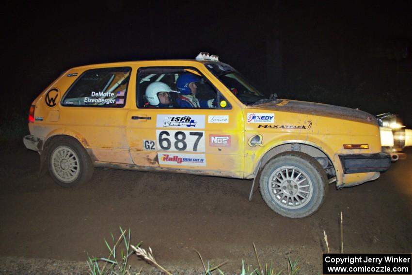 Chad Eixenberger / Kim DeMotte in their VW GTI on SS6