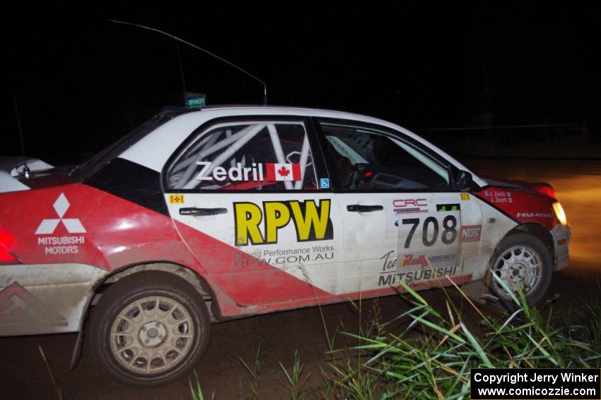 Jan Zedril / Jody Zedril in their Mitsubishi Lancer ES on SS6