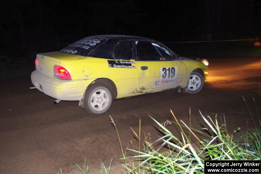 Chris Greenhouse / Chris Gordon in their Plymouth Neon on SS6