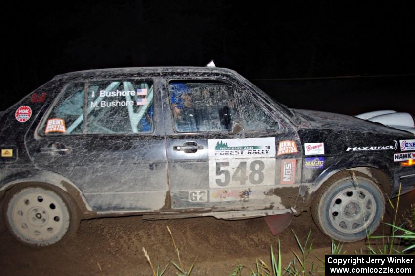 Matt Bushore / Andy Bushore in their VW Jetta on SS6