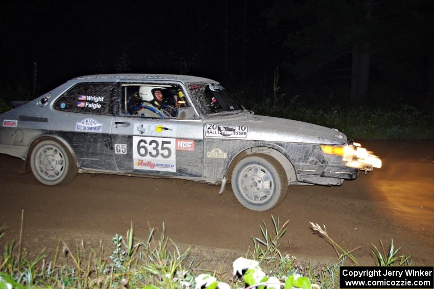 Curt Faigle / Rob Wright in their SAAB 900 Turbo on SS6