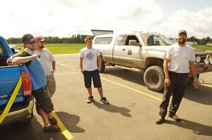 Ryan Butz, ???, ??? and Frank Buntzen before the start of day two.