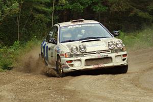 Henry Krolikowski / Cindy Krolikowski in their Subaru Impreza on SS7