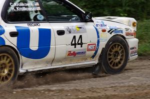 Henry Krolikowski / Cindy Krolikowski in their Subaru Impreza on SS7