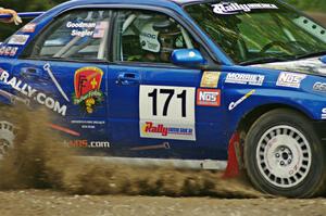 Carl Siegler / Dave Goodman in their Subaru WRX STi on SS7
