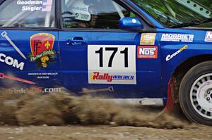 Carl Siegler / Dave Goodman in their Subaru WRX STi on SS7