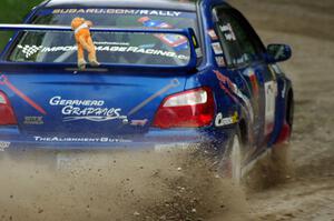 Carl Siegler / Dave Goodman in their Subaru WRX STi on SS7