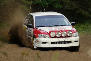 Jan Zedril / Jody Zedril in their Mitsubishi Lancer ES on SS7