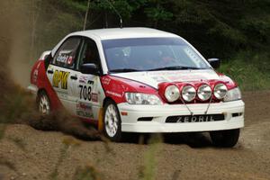 Jan Zedril / Jody Zedril in their Mitsubishi Lancer ES on SS7