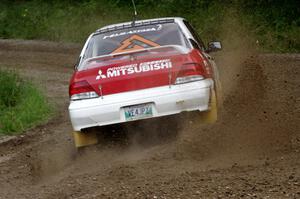 Jan Zedril / Jody Zedril in their Mitsubishi Lancer ES on SS7