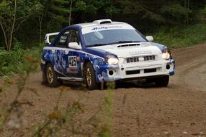 Adam Yeoman / Jordan Schulze in their Subaru Impreza on SS7