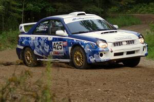 Adam Yeoman / Jordan Schulze in their Subaru Impreza on SS7