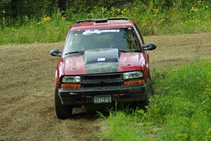 Jim Cox / Dan Drury in their Chevy S-10 on SS7