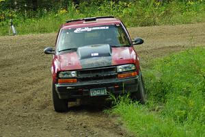 Jim Cox / Dan Drury in their Chevy S-10 on SS7