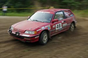 Mike Bond / Mike Ingoldby in their Honda Civic Si on SS7