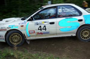 Henry Krolikowski / Cindy Krolikowski in their Subaru Impreza on SS9