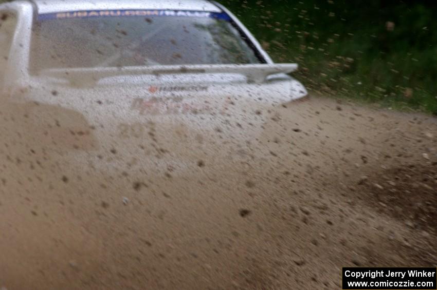 Dave Hintz / Doug Chase in their Subaru WRX on SS7