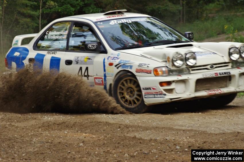 Henry Krolikowski / Cindy Krolikowski in their Subaru Impreza on SS7