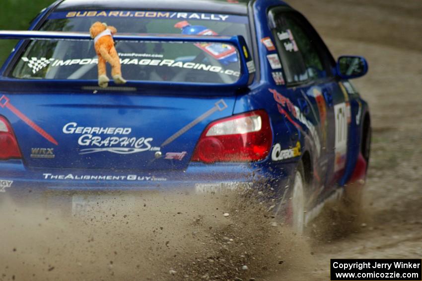 Carl Siegler / Dave Goodman in their Subaru WRX STi on SS7