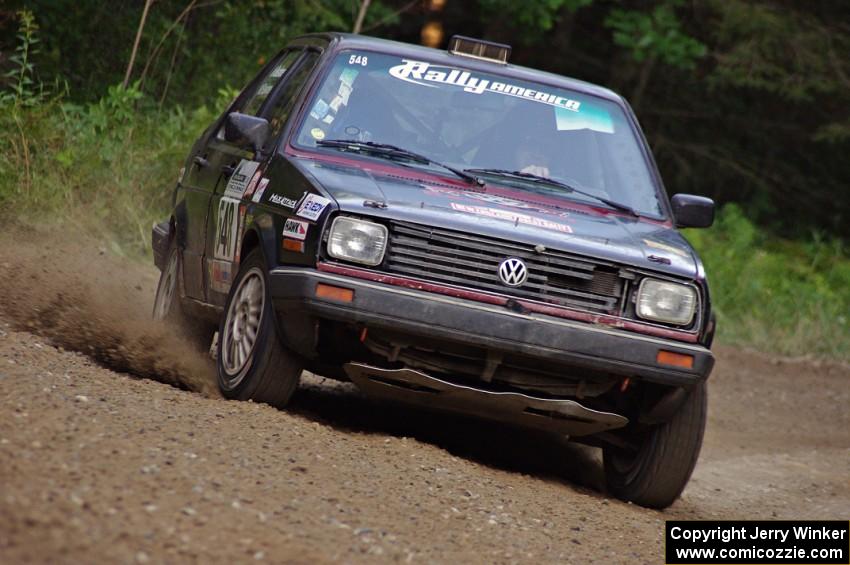 Matt Bushore / Andy Bushore in their VW Jetta on SS7