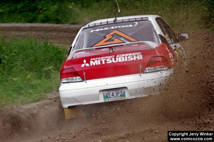 Jan Zedril / Jody Zedril in their Mitsubishi Lancer ES on SS7