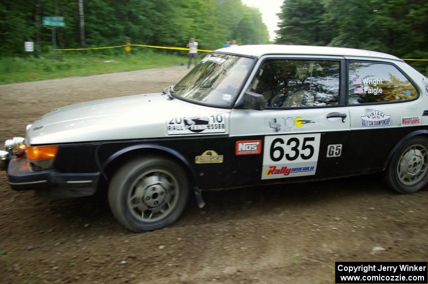 Curt Faigle / Rob Wright in their SAAB 900 Turbo on SS7