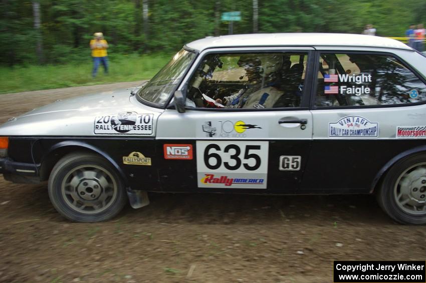 Curt Faigle / Rob Wright in their SAAB 900 Turbo on SS7