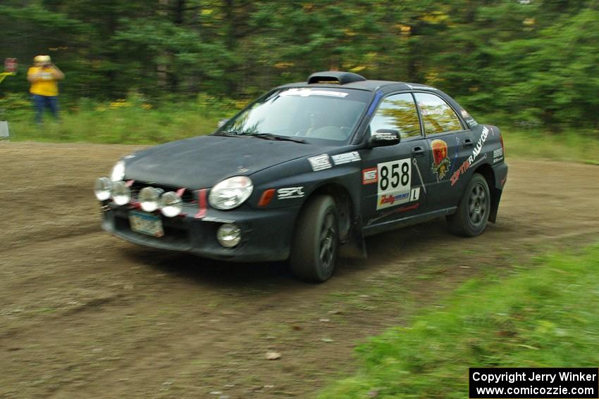 Anthony Israelson / Jason Standage in their Subaru Impreza on SS7