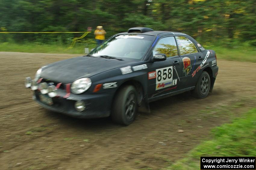 Anthony Israelson / Jason Standage in their Subaru Impreza on SS7