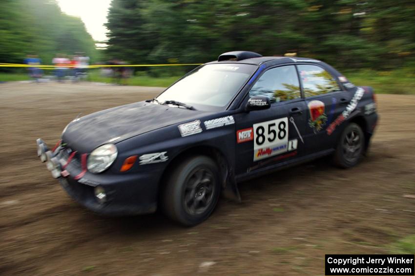 Anthony Israelson / Jason Standage in their Subaru Impreza on SS7