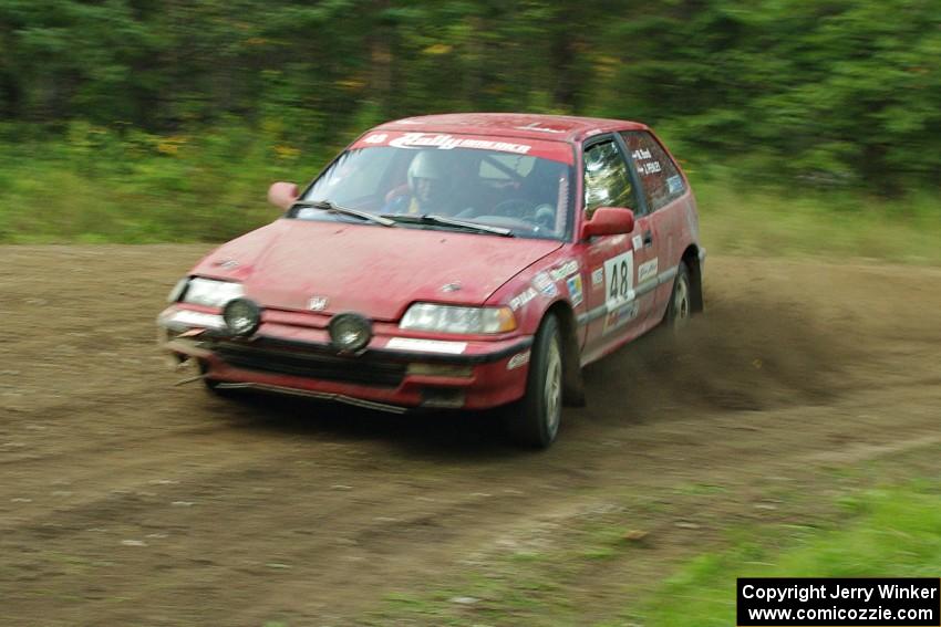 Mike Bond / Mike Ingoldby in their Honda Civic Si on SS7