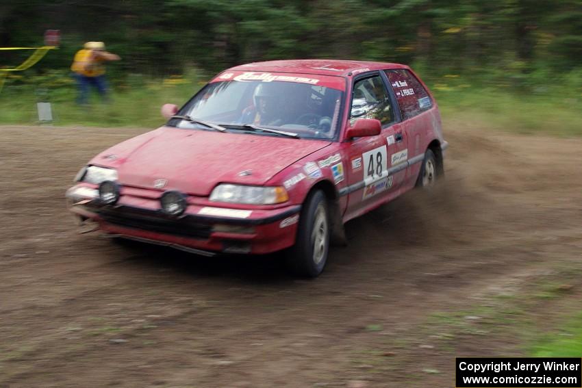 Mike Bond / Mike Ingoldby in their Honda Civic Si on SS7