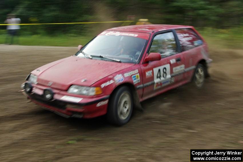 Mike Bond / Mike Ingoldby in their Honda Civic Si on SS7