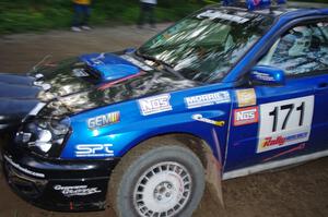 Carl Siegler / Dave Goodman in their Subaru WRX STi on SS9