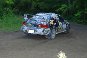 Mason Moyle / Gary Barton in their Subaru Impreza 2.5RS on SS9