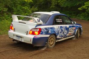 Adam Yeoman / Jordan Schulze in their Subaru Impreza on SS9