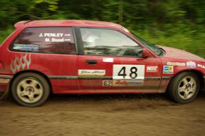 Mike Bond / Mike Ingoldby in their Honda Civic Si on SS9