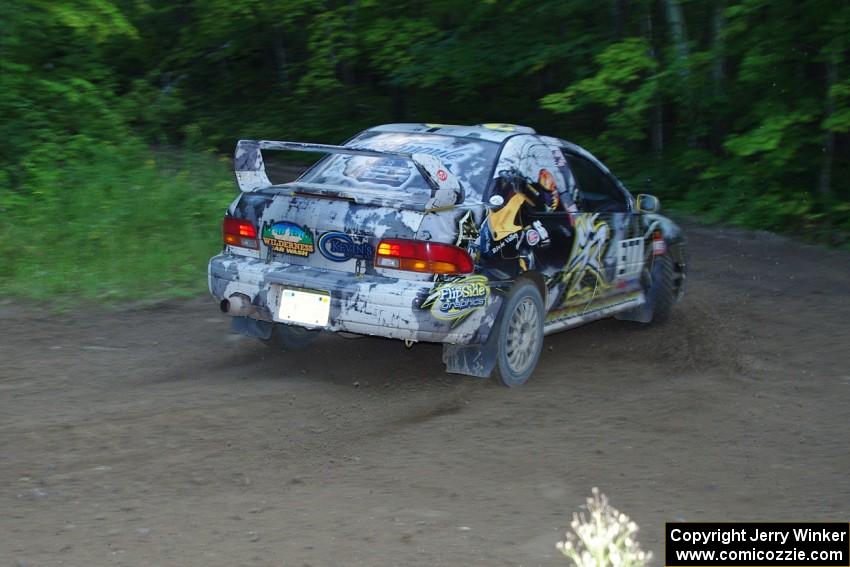 Mason Moyle / Gary Barton in their Subaru Impreza 2.5RS on SS9